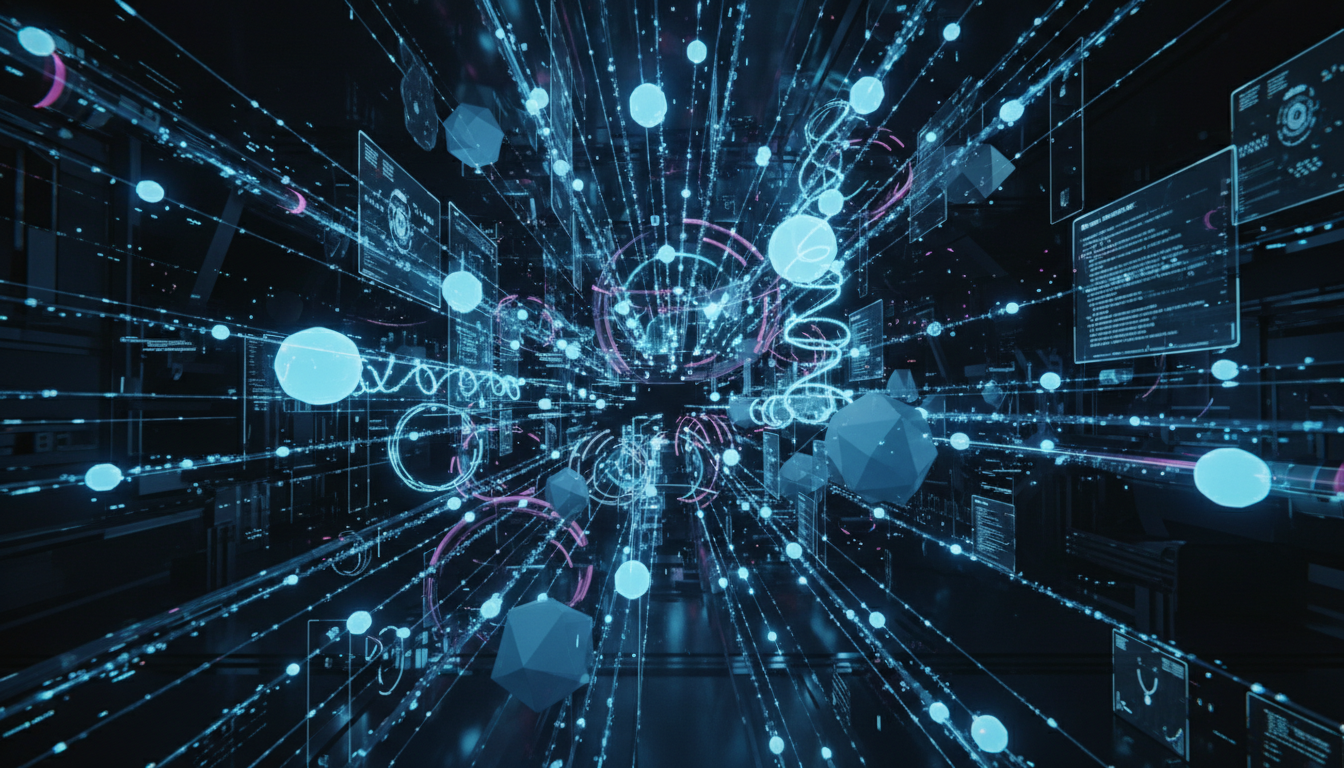 AI agents collaborating in network visualization