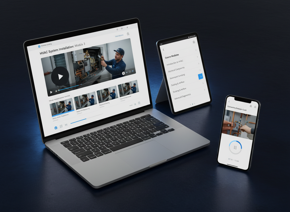 Curso Profesional de Aire Acondicionado - Disponible en laptop, tablet y smartphone