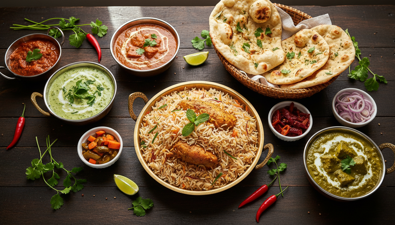 Delicious Indian Food Spread