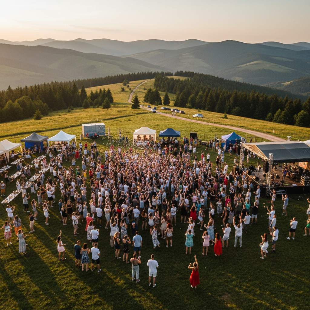 Impreza plenerowa z drona