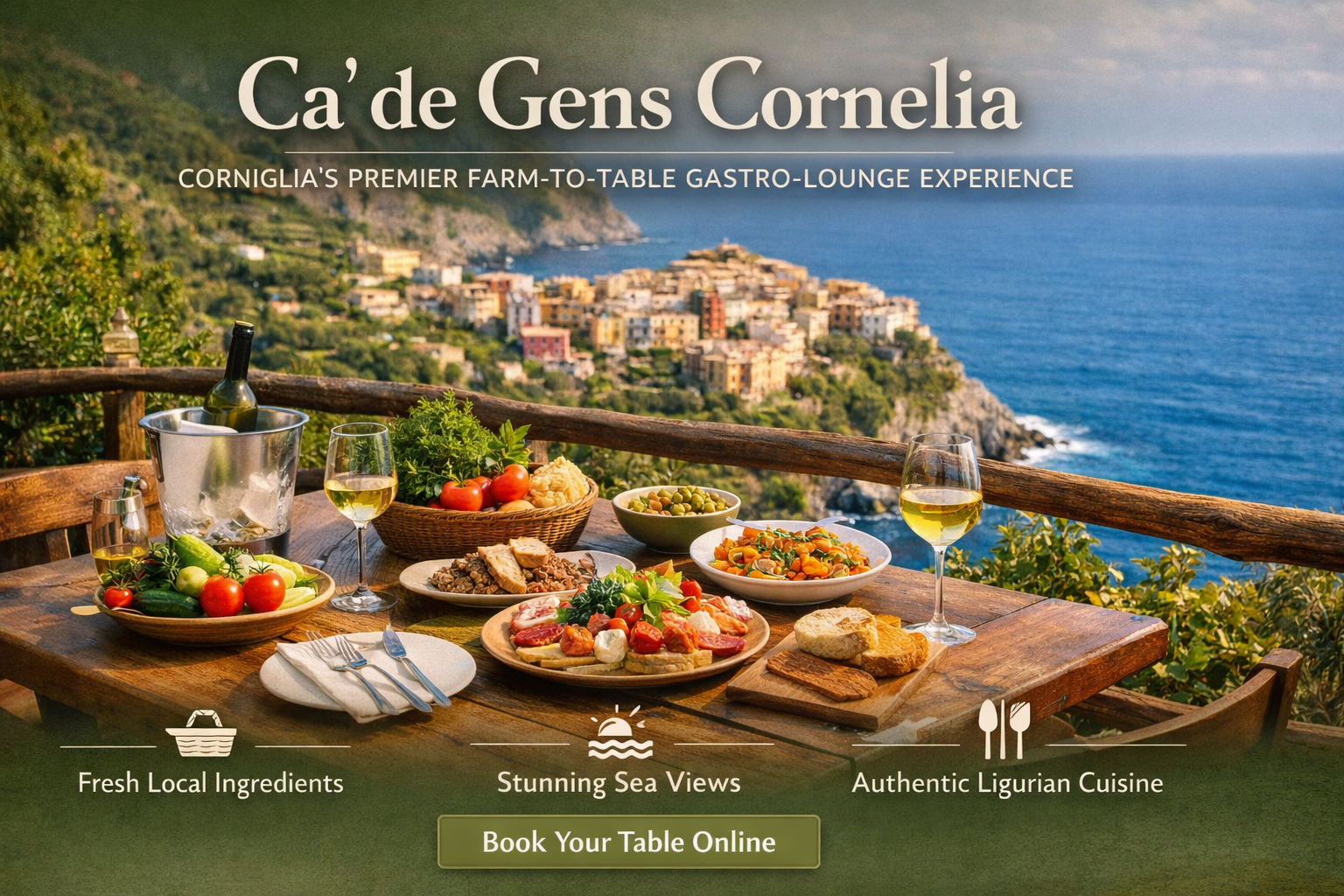 Ca' de Gens Cornelia: Corniglia's Premier Farm-to-Table Gastro-Lounge Experience