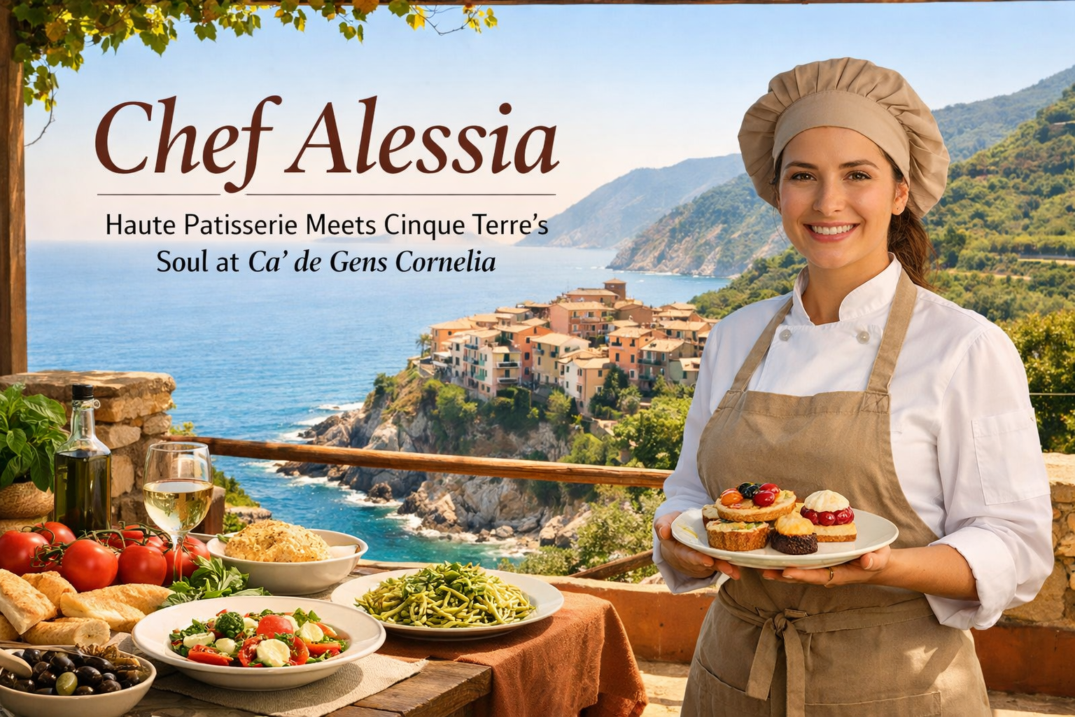Chef Alessia: Haute Patisserie Meets Cinque Terre's Soul at Ca' de Gens Cornelia