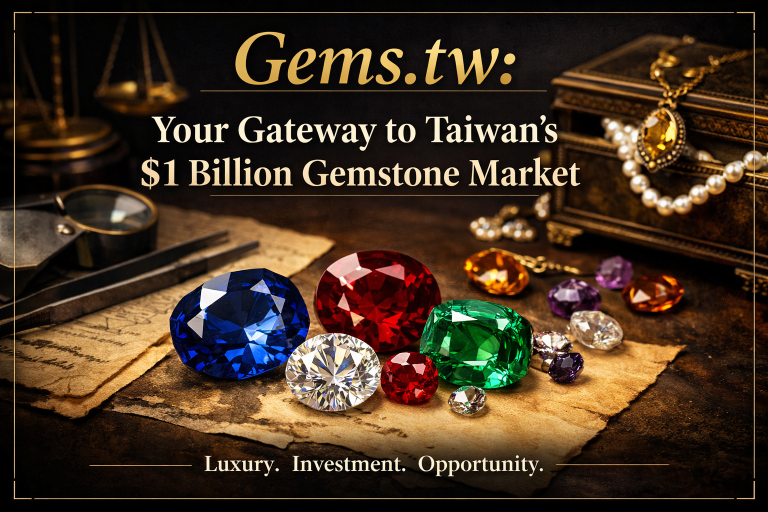 Gems.tw: 掌握台灣十億美元寶石市場的黃金門戶