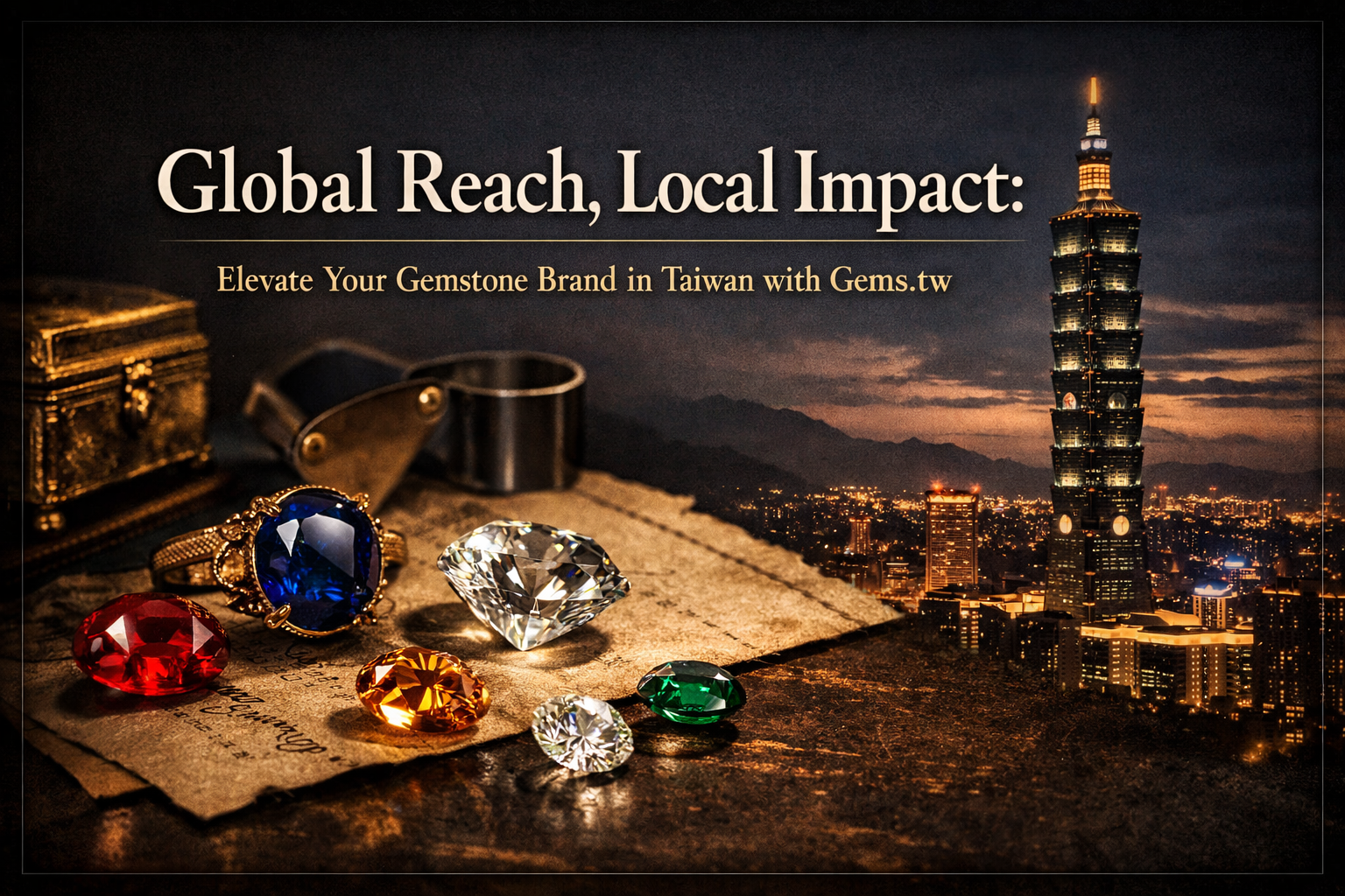 全球拓展，在地深耕：使用 Gems.tw 提升您的台灣寶石品牌