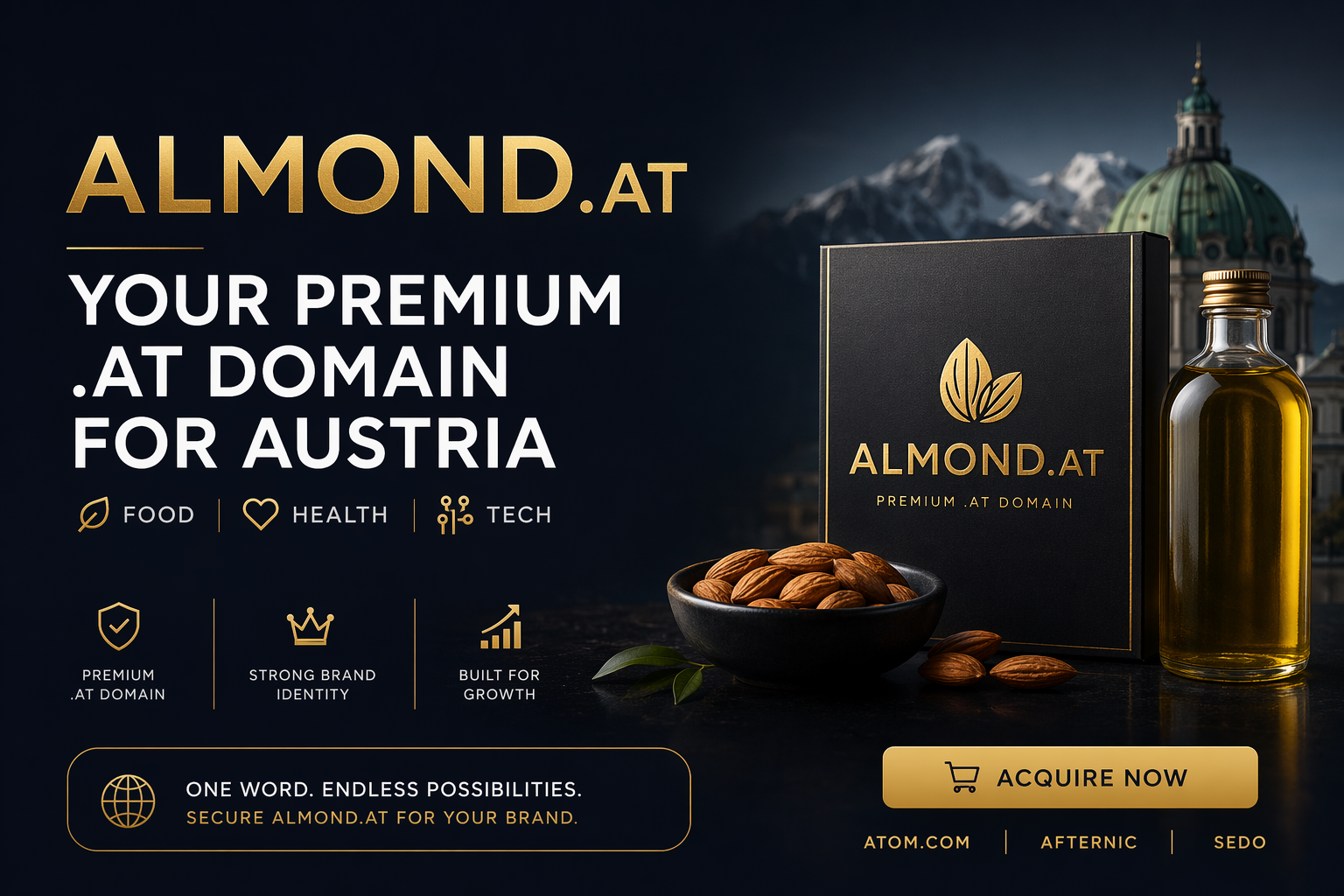 Almond.at Kaufen: Ihre Premium .at Domain für Österreich sichern