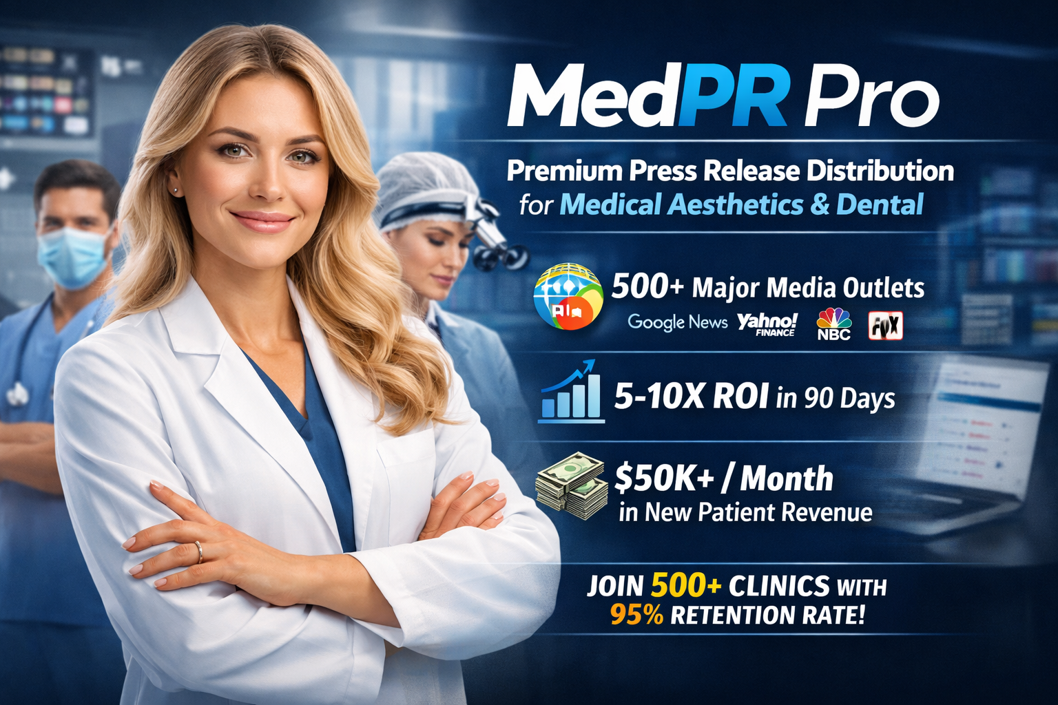 MedPR Pro: Premium Press Release Distribution for Medical Aesthetics & Dental