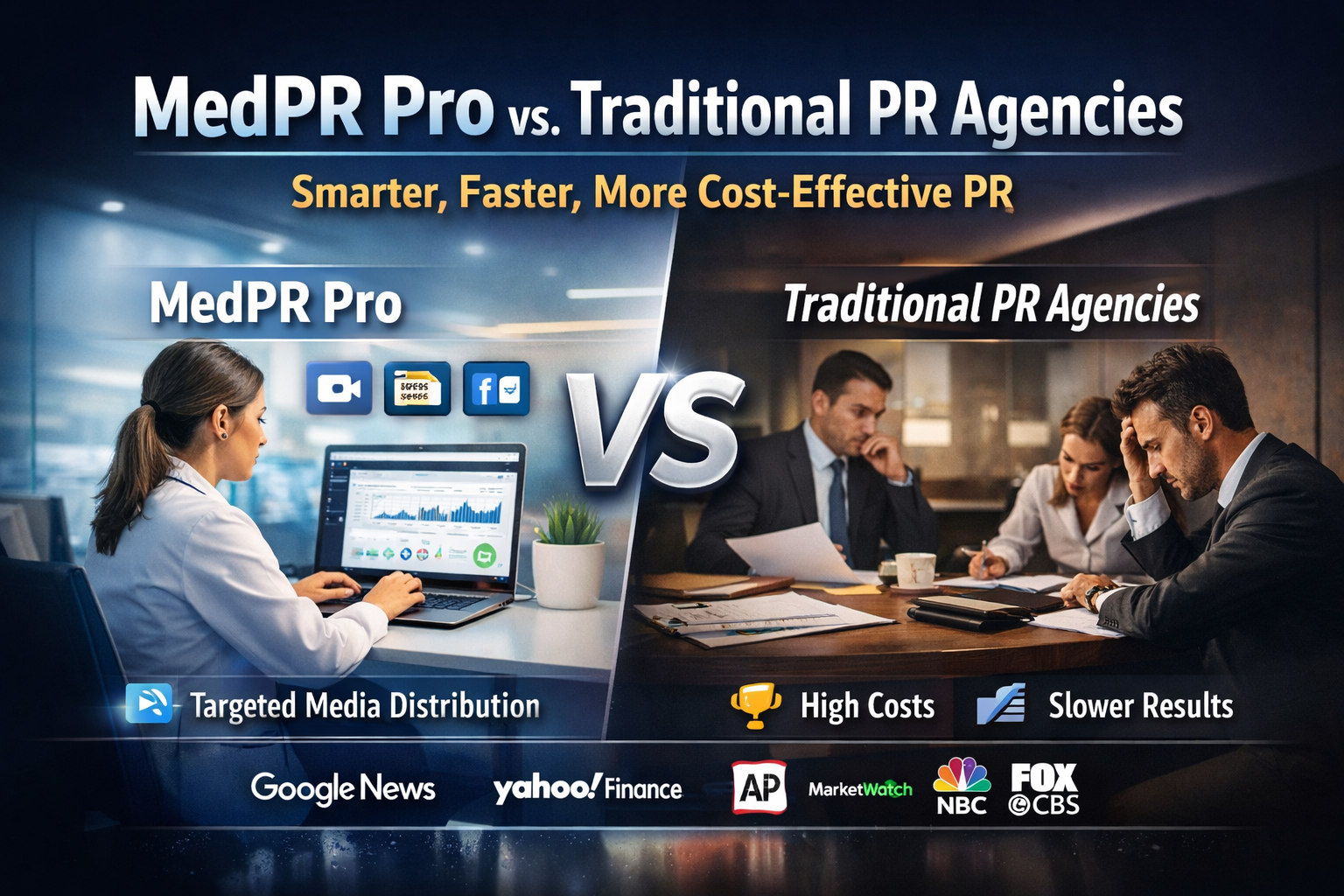 MedPR Pro vs. Traditional PR Agencies: Smarter, Faster, More Cost-Effective PR