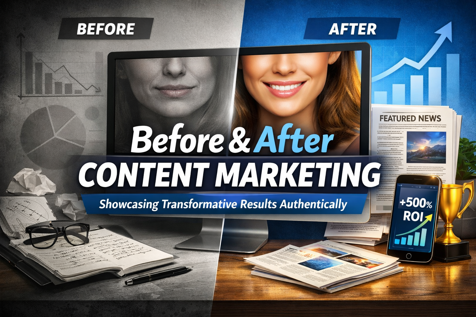 Before & After Content Marketing: Showcasing Transformative Results Authentically