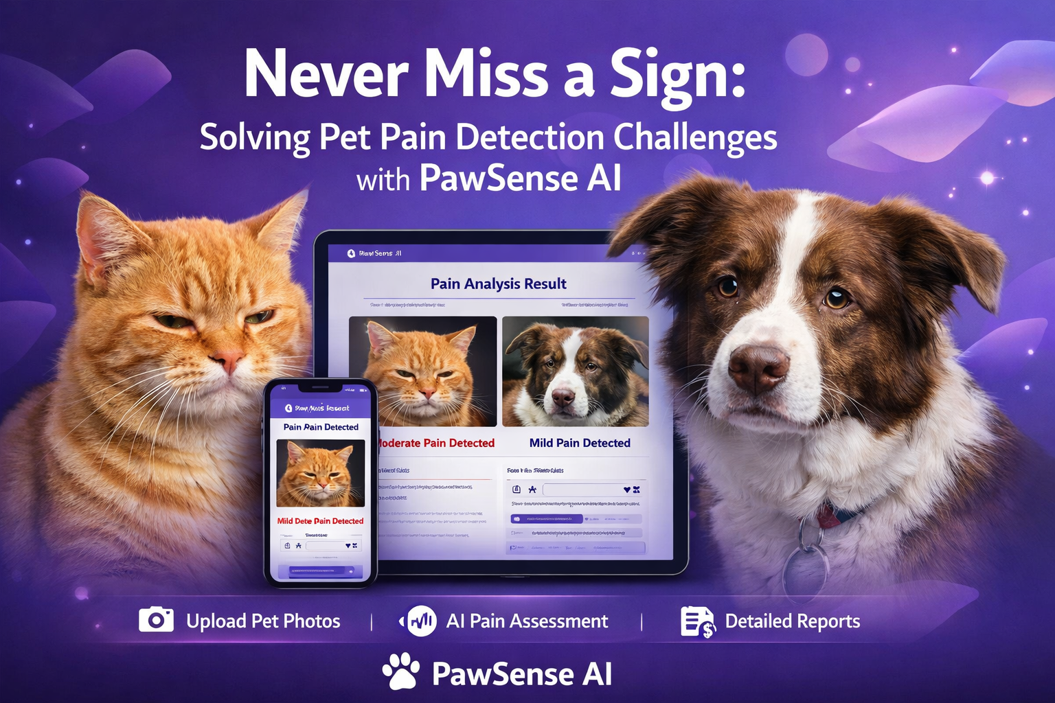 Never Miss a Sign: Solving Pet Pain Detection Challenges with PawSense AI