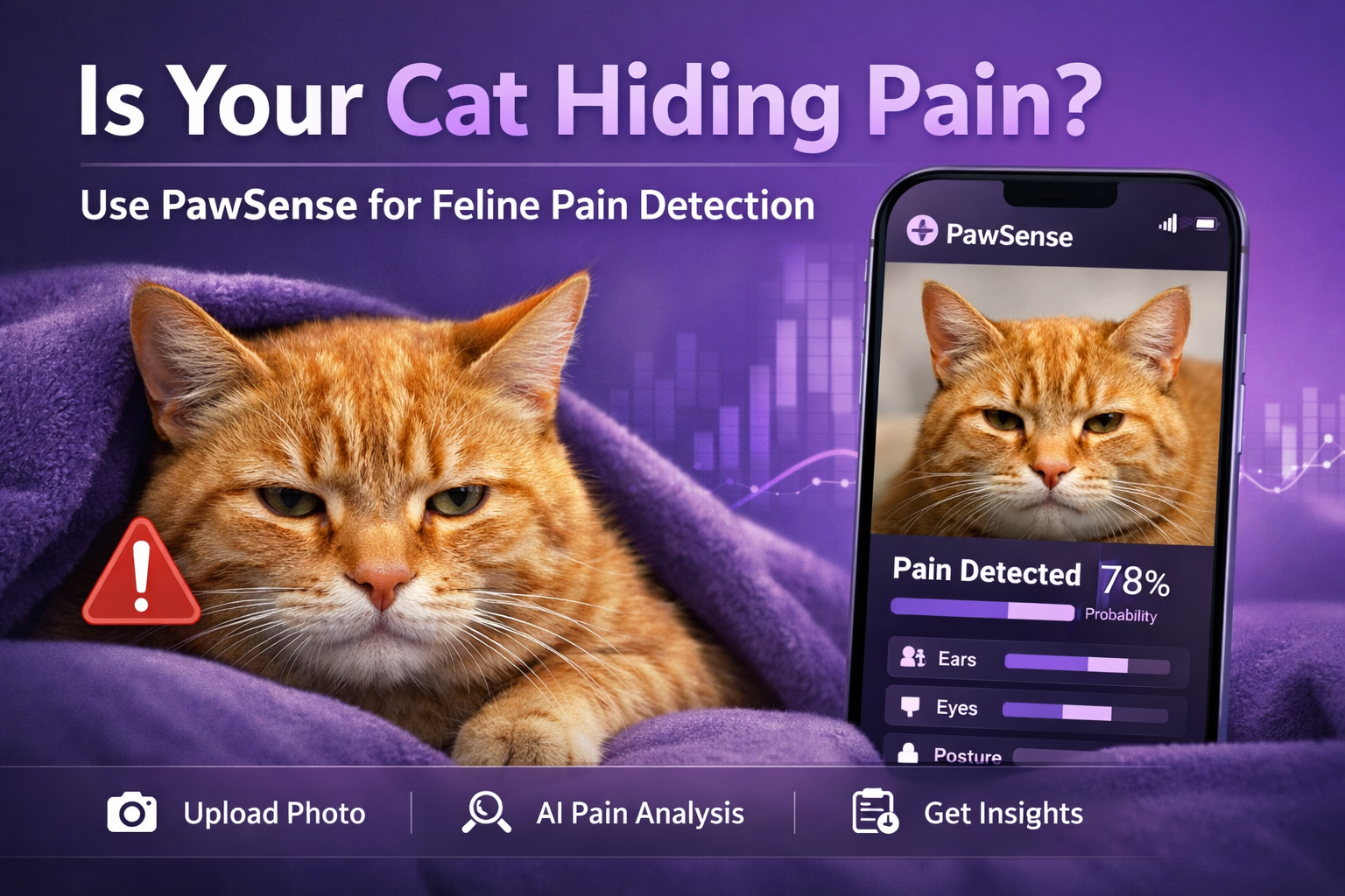 Is Your Cat Hiding Pain? Use PawSense for Feline Pain Detection