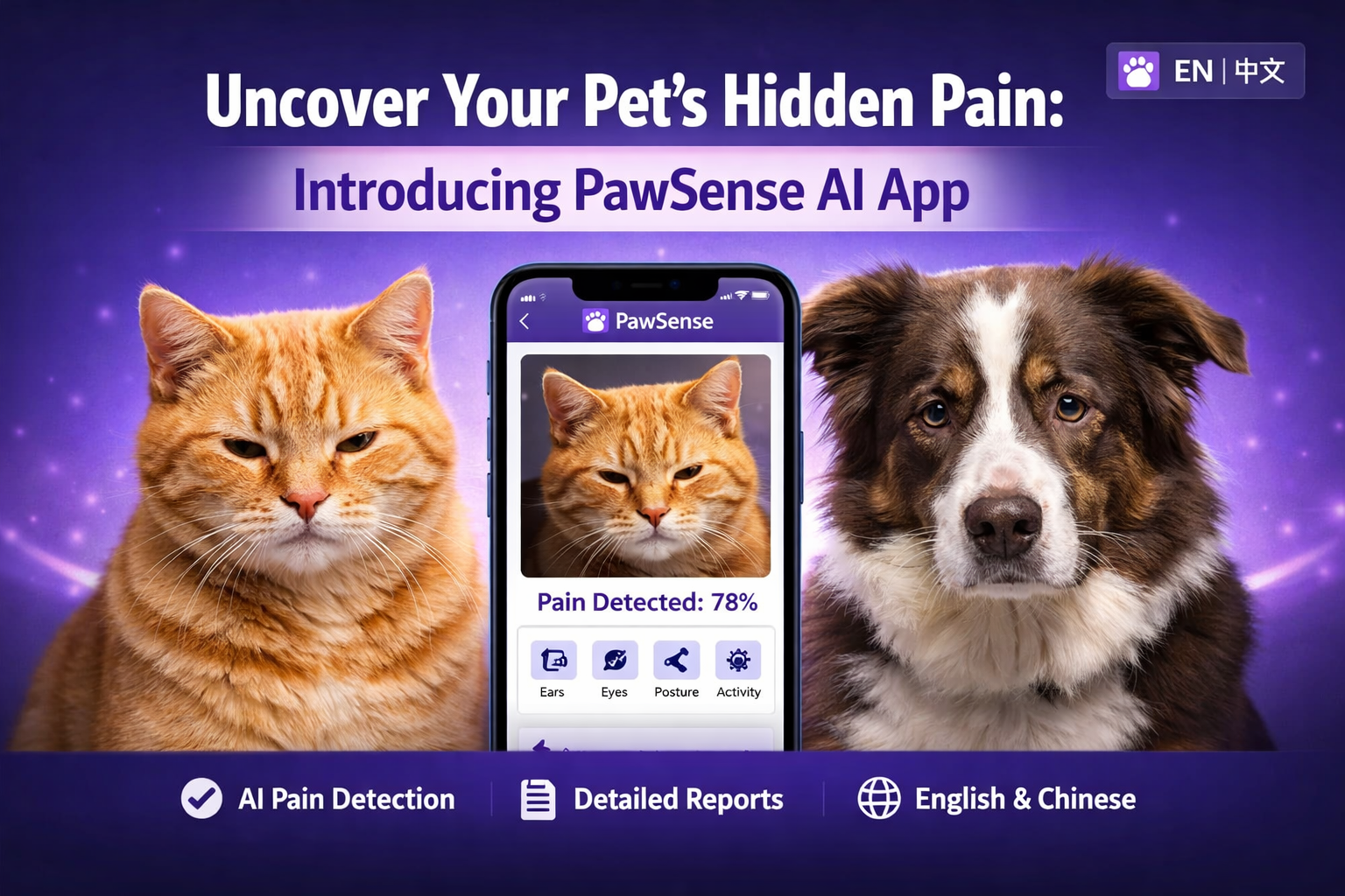 Uncover Your Pet's Hidden Pain: Introducing PawSense AI App