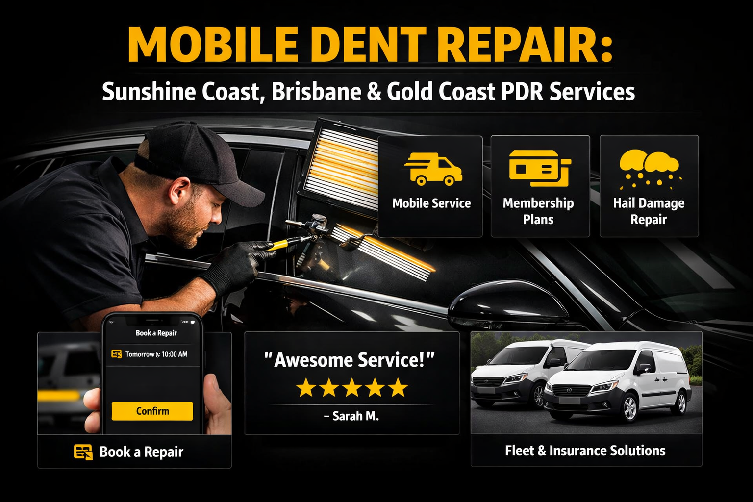 Mobile Dent Repair: Sunshine Coast, Brisbane & Gold Coast PDR Services