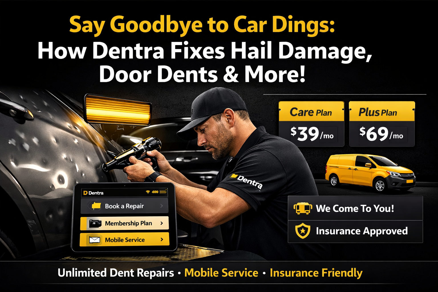 Say Goodbye to Car Dings: How Dentra Fixes Hail Damage, Door Dents & More
