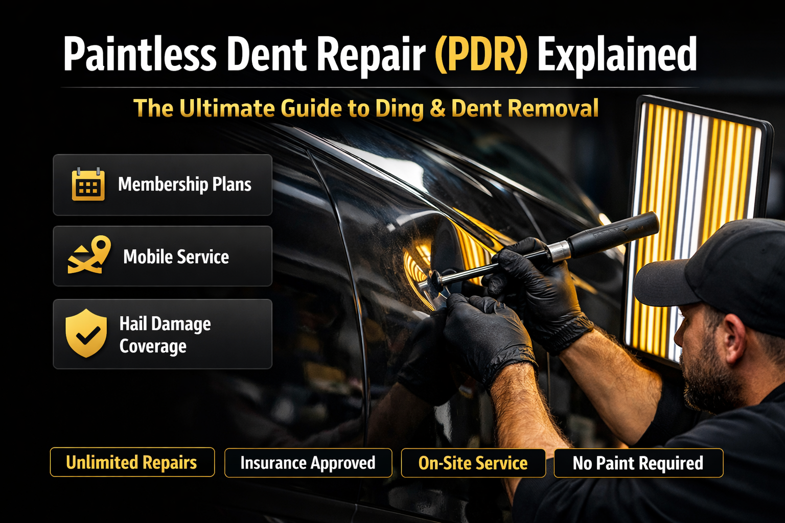 Paintless Dent Repair (PDR) Explained: The Ultimate Guide to Ding & Dent Removal