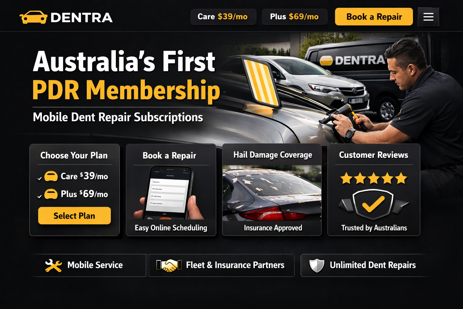 Dentra: Australia's First PDR Membership – Mobile Dent Repair Subscriptions