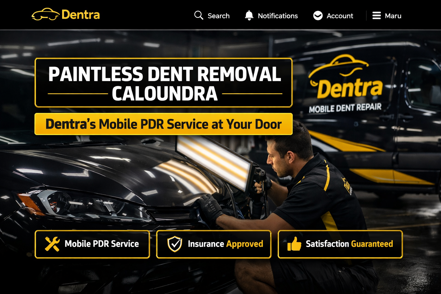 Paintless Dent Removal Caloundra: Dentra's Mobile PDR Service at Your Door