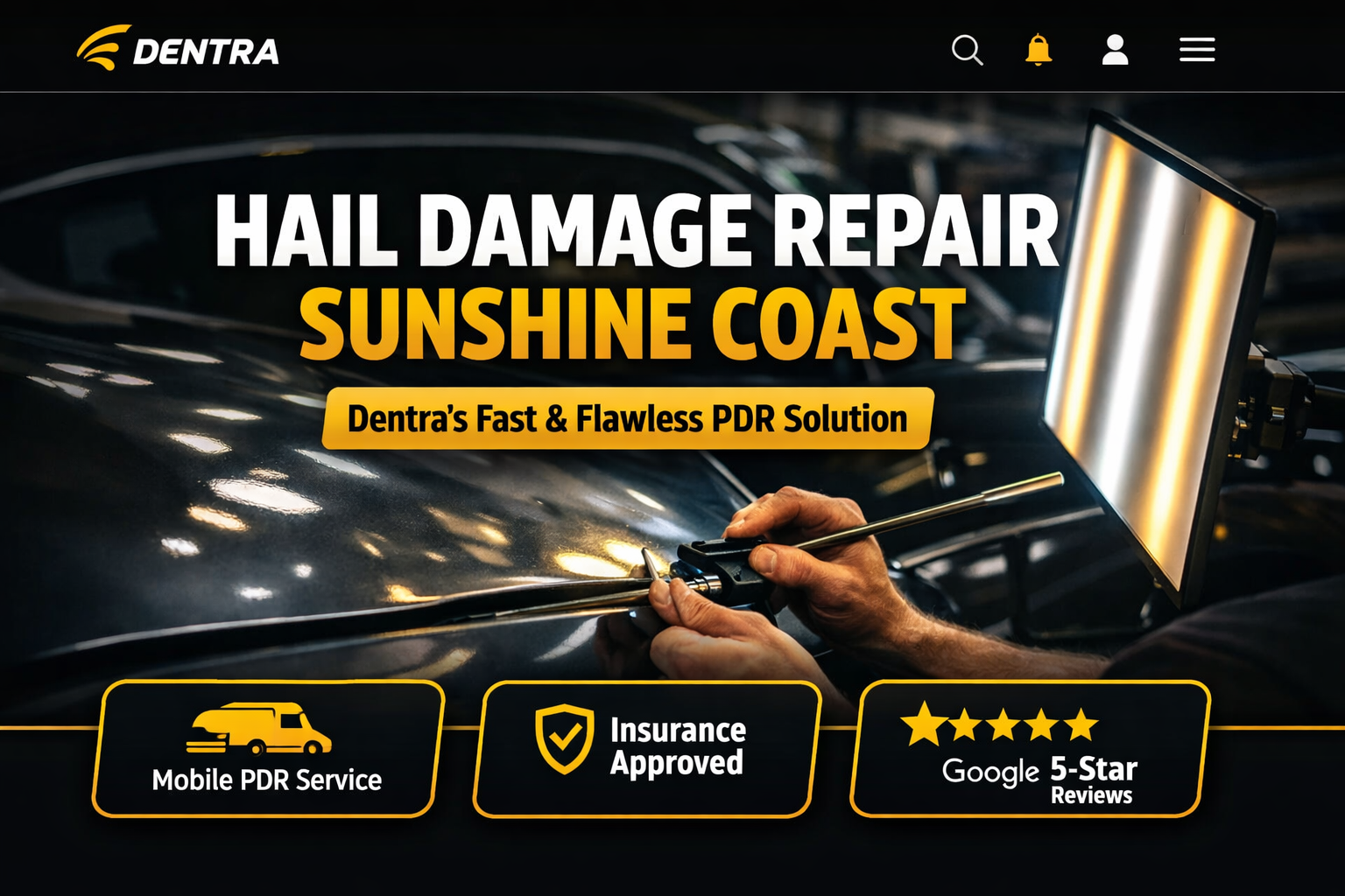 Hail Damage Repair Sunshine Coast: Dentra's Fast & Flawless PDR Solution