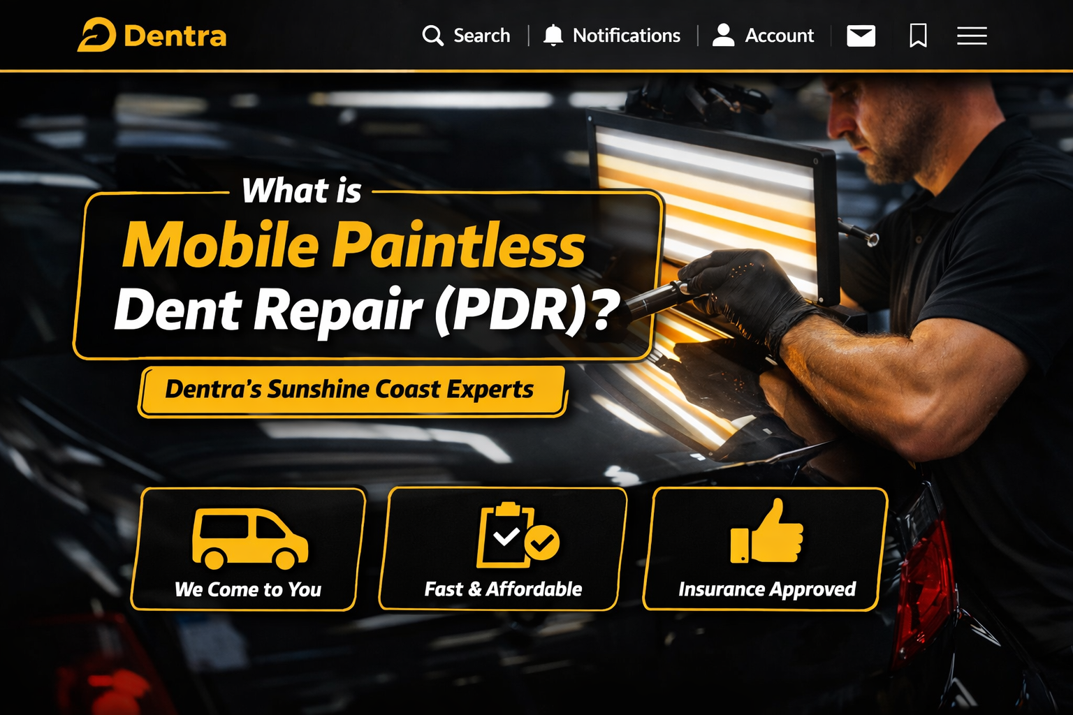 What is Mobile Paintless Dent Repair (PDR)? Dentra's Sunshine Coast Experts