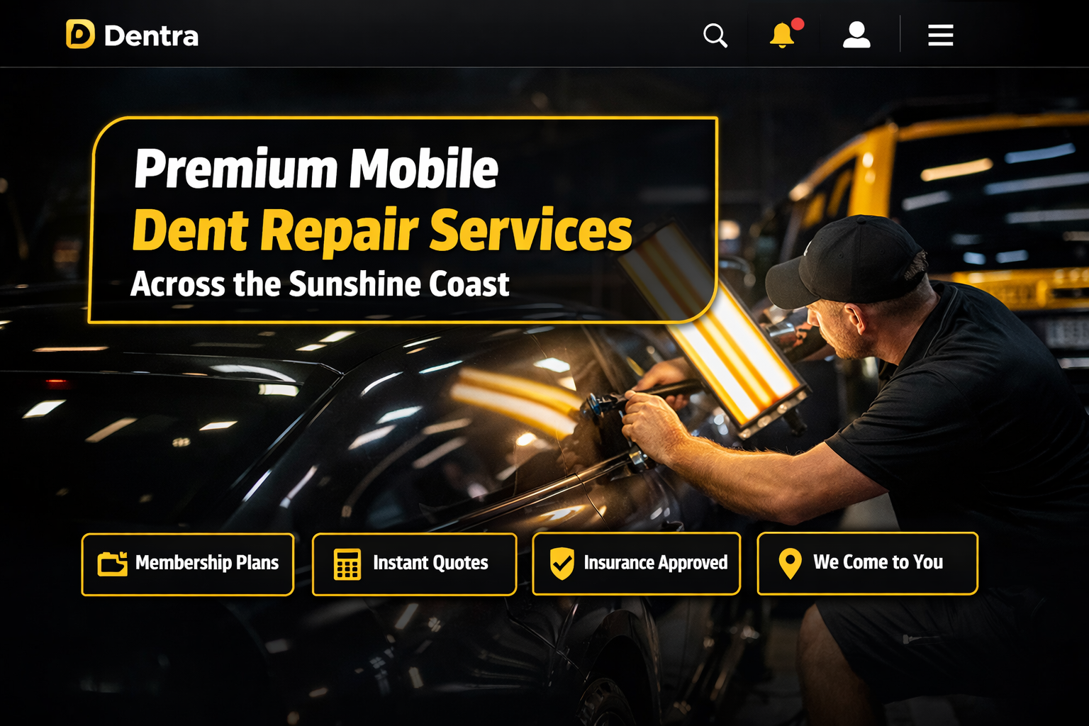 Dentra's Premium Mobile Dent Repair Services Across the Sunshine Coast