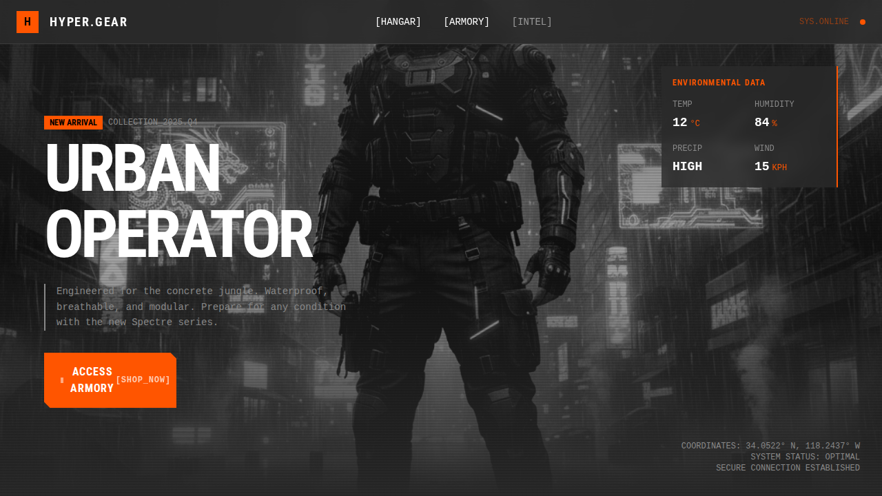 Hyper.Gear UI Design template preview