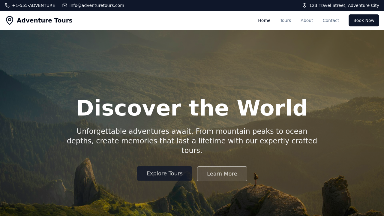 SEO Website for Travel Co. template preview