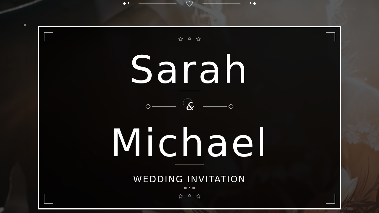Web App for Wedding Invites template preview