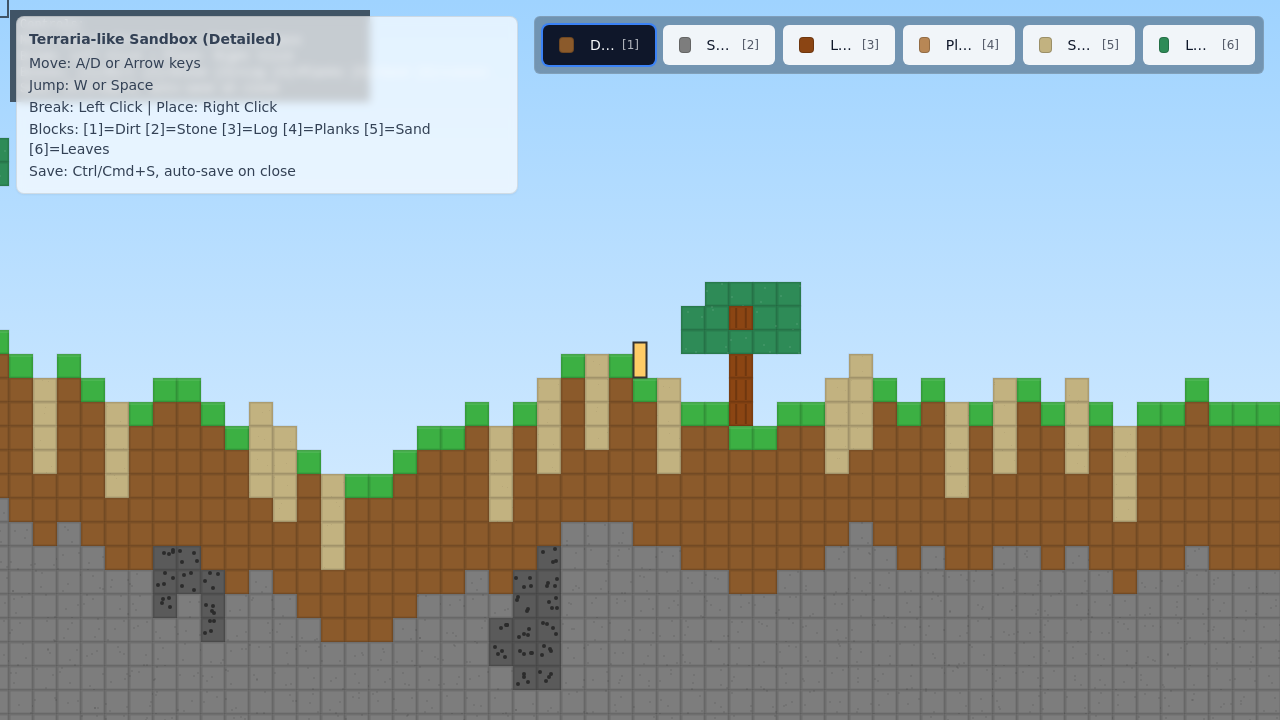Simple Easy Game Like Terraria template preview