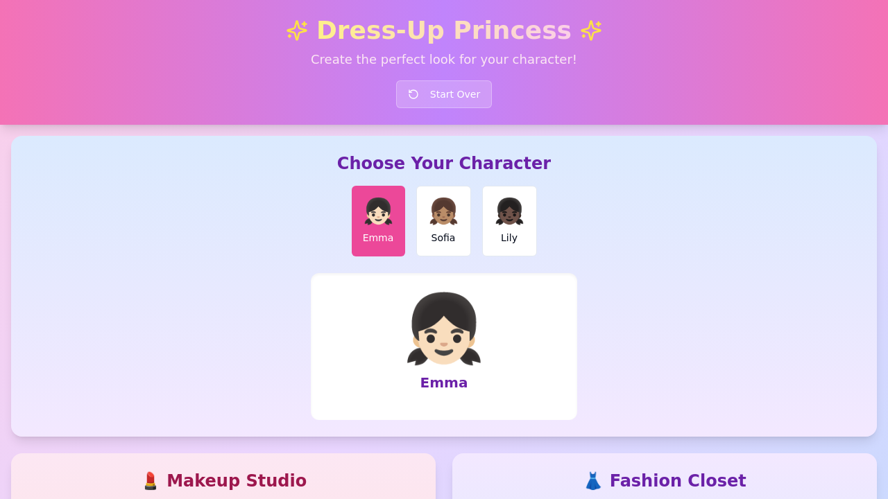 Makeup Game for Girls App template preview