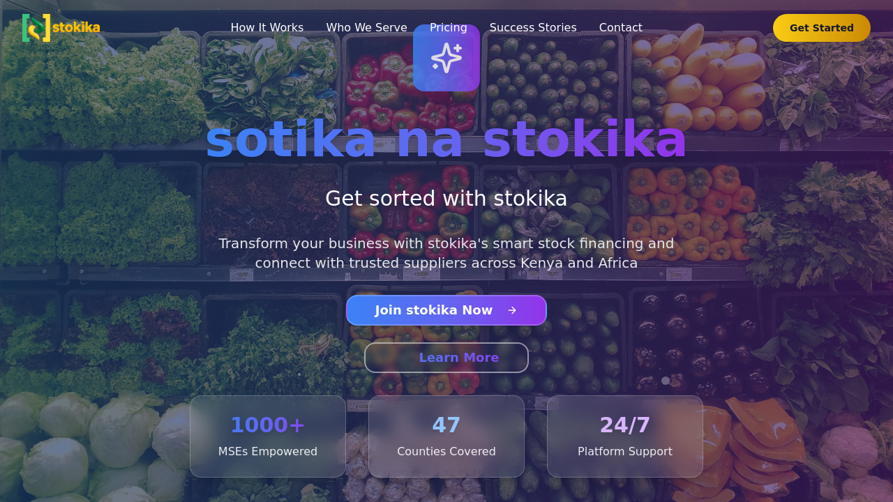 V36 - Stokika: Stock Advance Platform template preview
