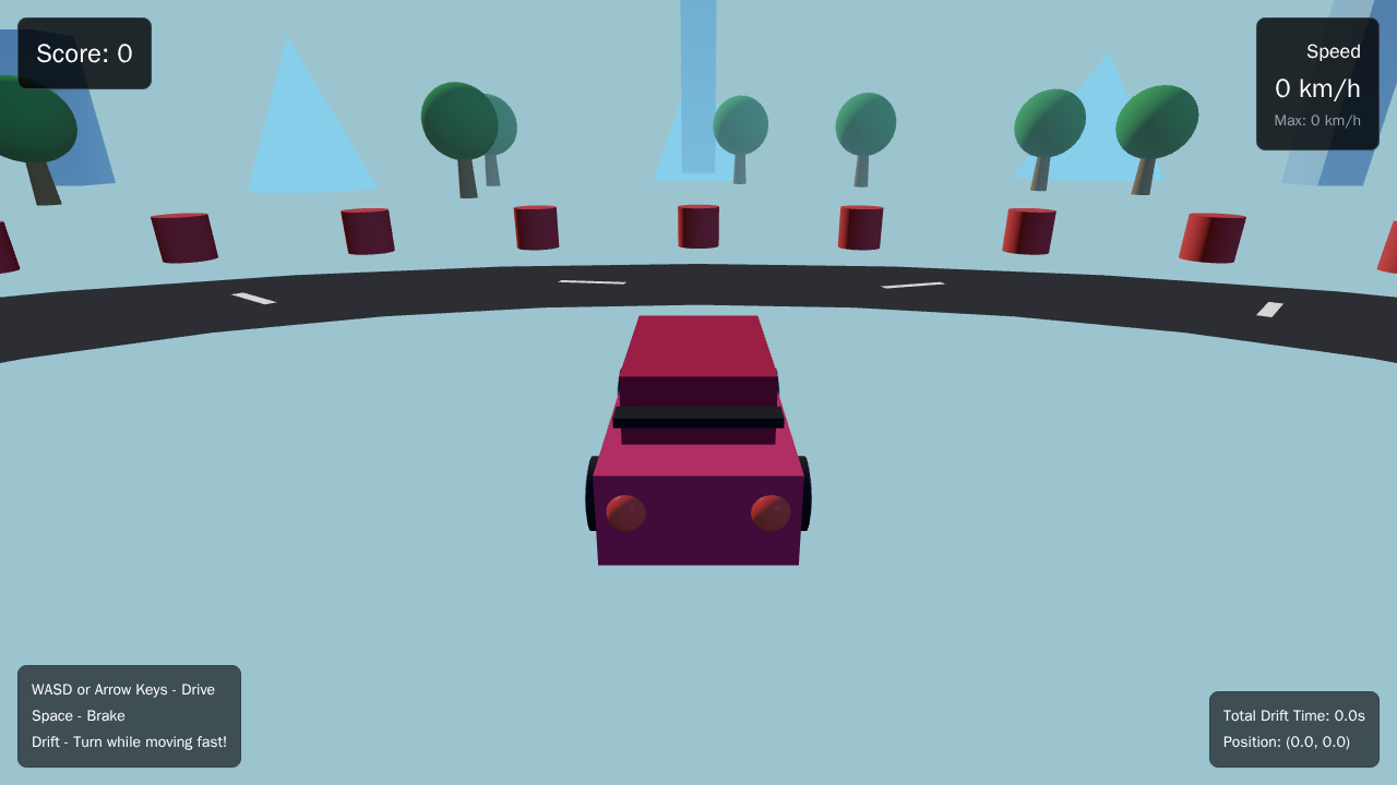 3D Drifting Car Game template preview
