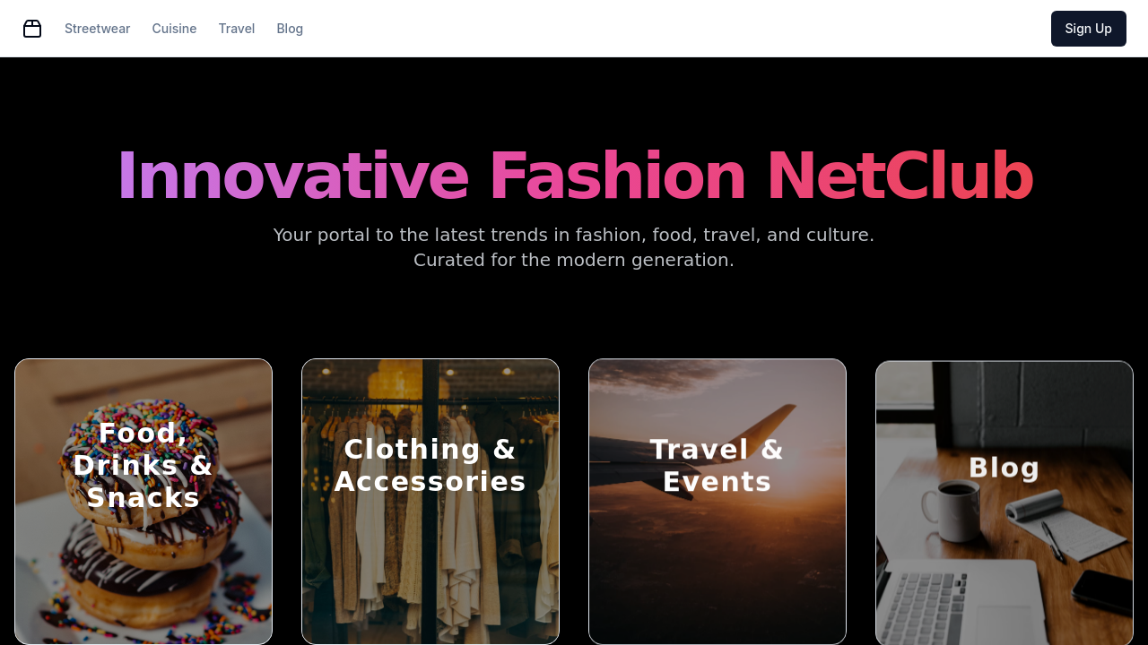 Innovative Fashion NetClub template preview