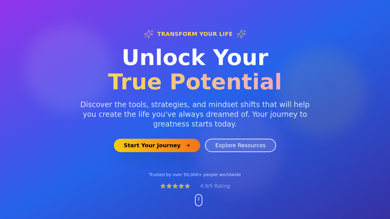 Website Design for Self-Dev template preview